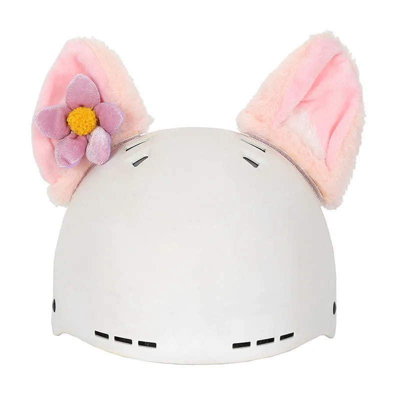 Soft plush cartoon character helmet cover in multiple style options for costumes.