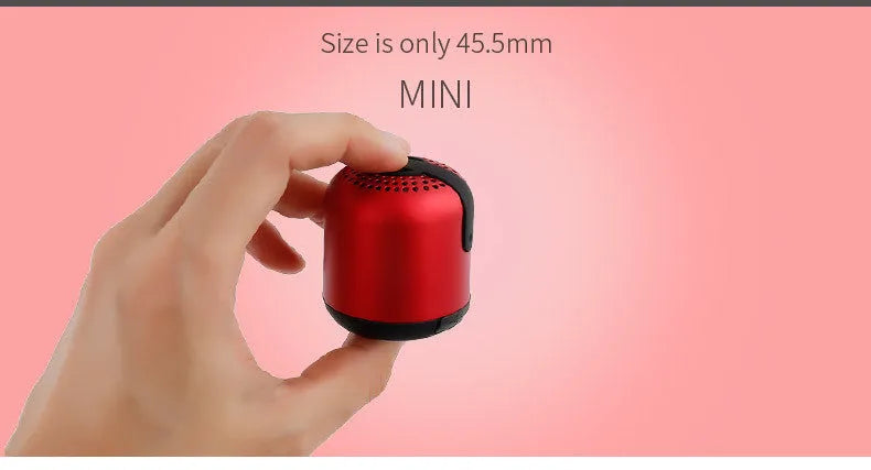 Hieha XQ11 mini cylinder-shaped waterproof Bluetooth speaker in choice of colours.