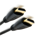 Gold-plated HDMI cable with male connectors in multiple length options