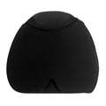Simple solid colour cold compress cap in black, dark blue, or pink, showing its fully enclosed polyester design.