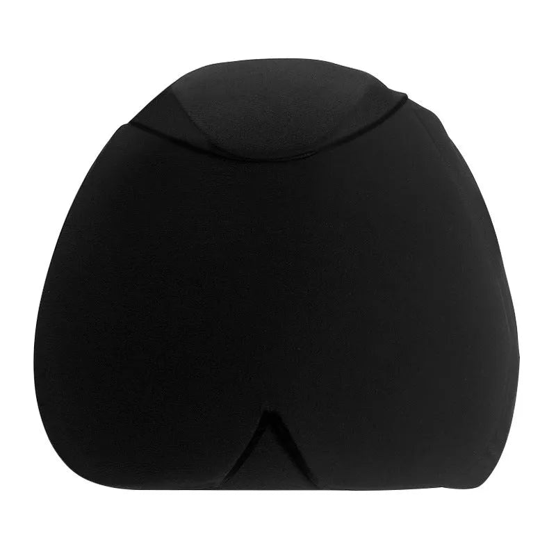 Simple solid colour cold compress cap in black, dark blue, or pink, showing its fully enclosed polyester design.