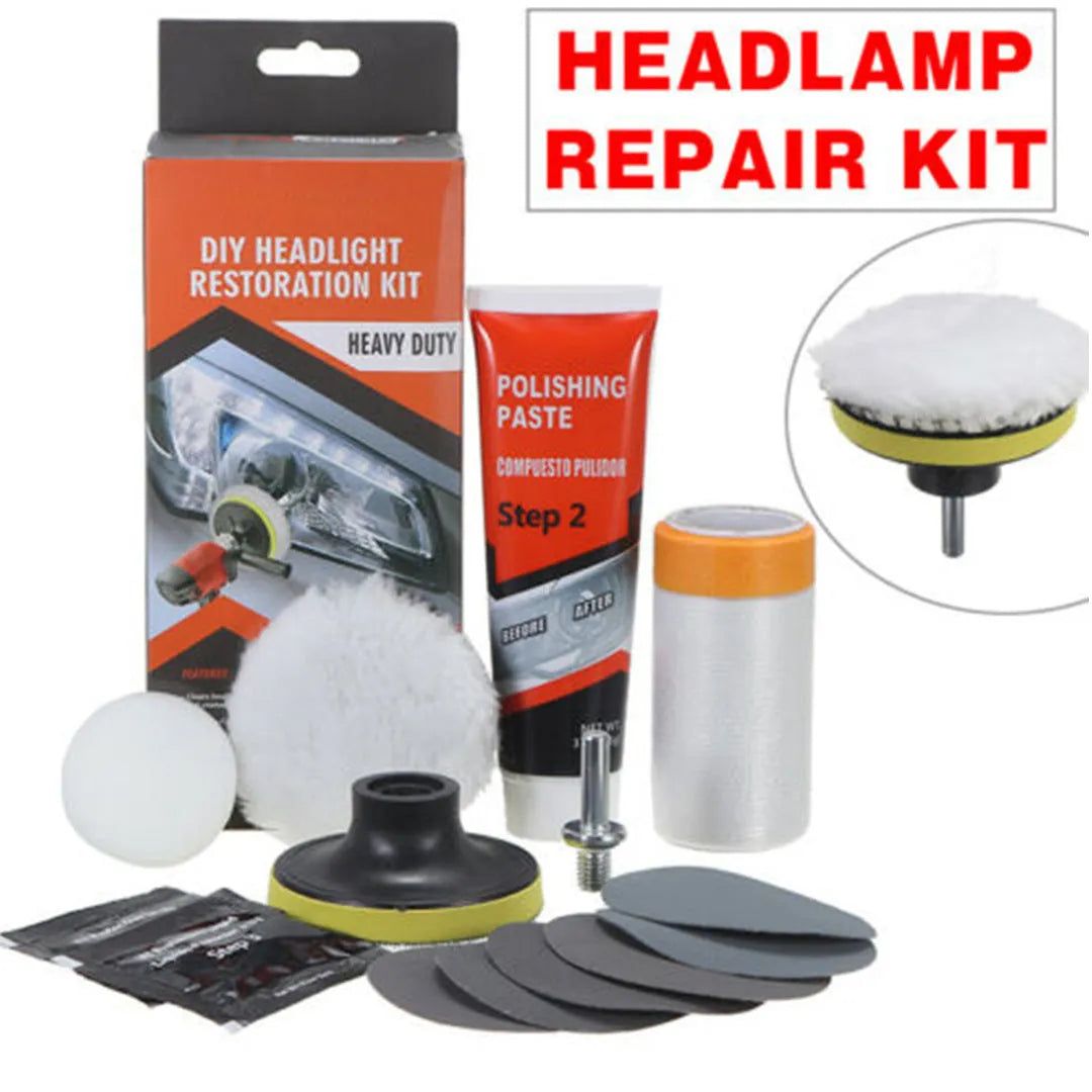 Carbon steel headlight repair tool for vehicle lighting maintenance measuring 15cm