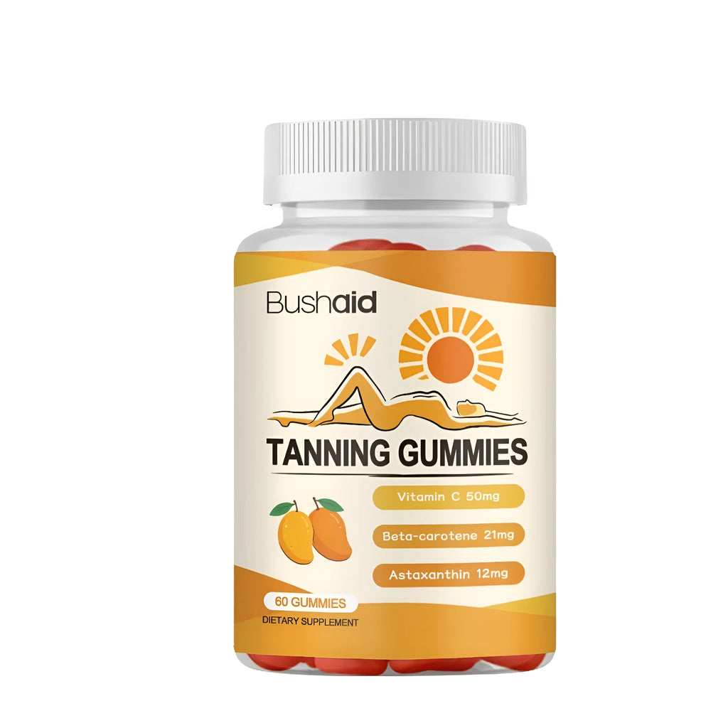 Pack of Meihei Gummies soft candy dietary supplement containing astaxanthin, lycopene and vitamins.