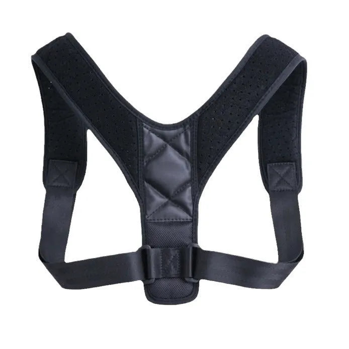 Adjustable nylon back correction band for posture support during sitting activities