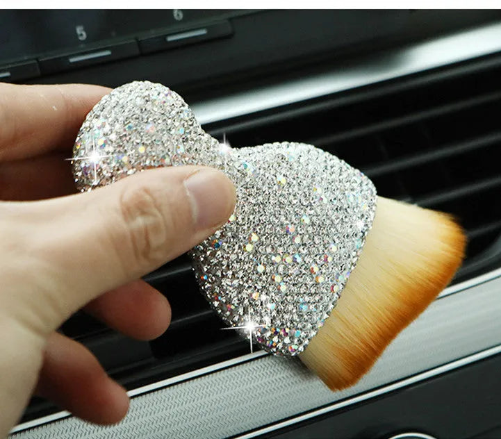 10cm car interior soft brush for dust removal from dashboard and seats in white, pink, or black