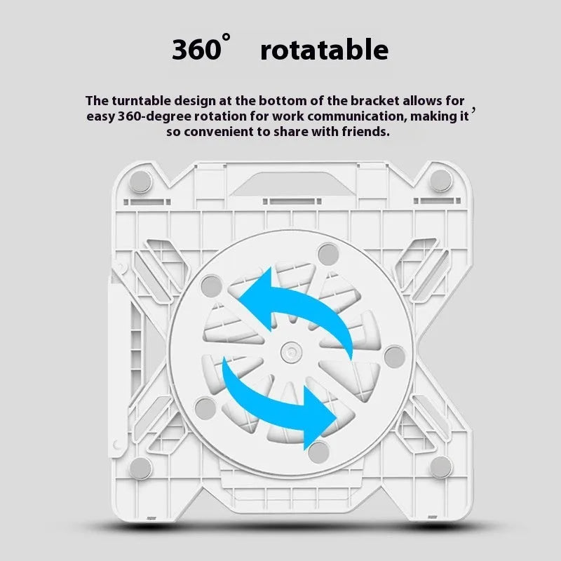 ABS plastic laptop bracket stand in black or white measuring 300x200mm