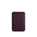 PU leather MagSafe magnetic card phone case for iPhone in solid colour.