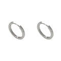 Geometric circle ear clips in gold or silver gold-plated copper for women