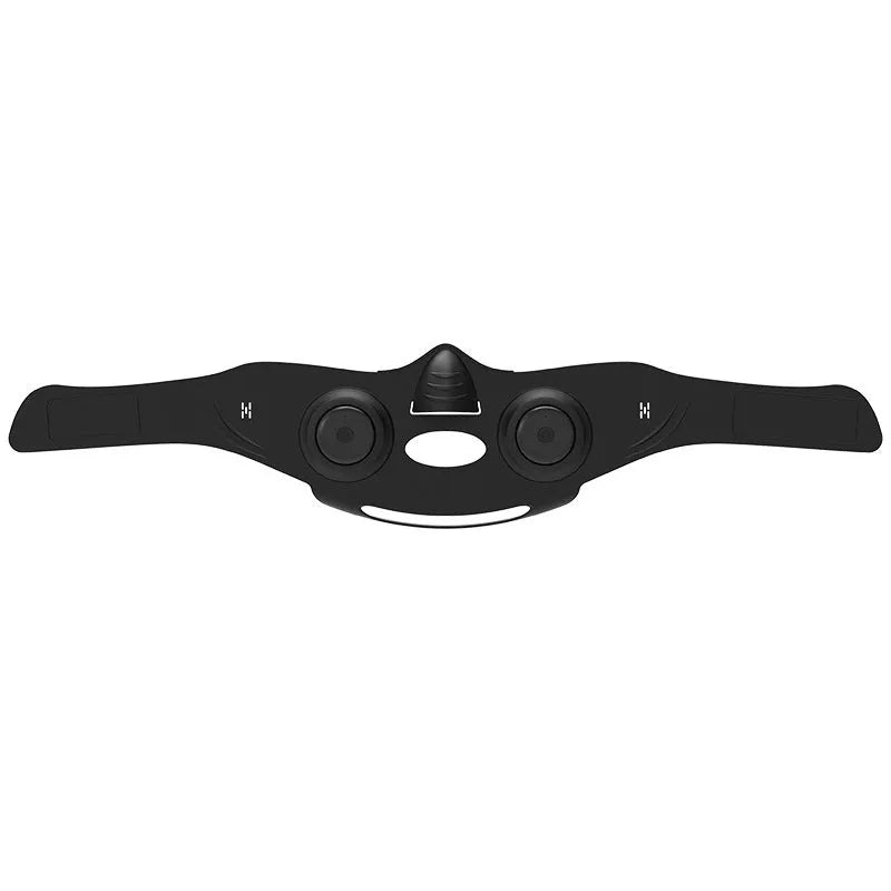 Black photon facial mask beauty device with LED lights and USB connection