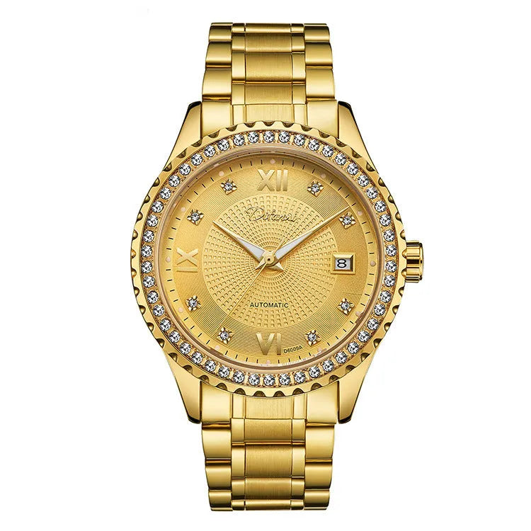 Fashionmonger automatic mechanical watch for men with luminous hands and waterproof construction
