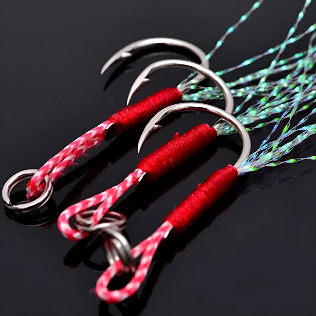 Bright wire iron plate single fishing hook for sea fishing, sizes 9 to 14.