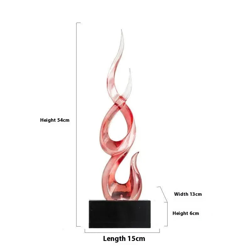 Modern resin festival decoration in bright gold metallic finish with half-handmade construction