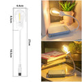 USB rechargeable folding tungsten night light with S14 bulb showing warm 2700K illumination