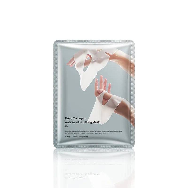 Collagen anti-wrinkle moisturising facial mask with 28ml serum content for universal skin types