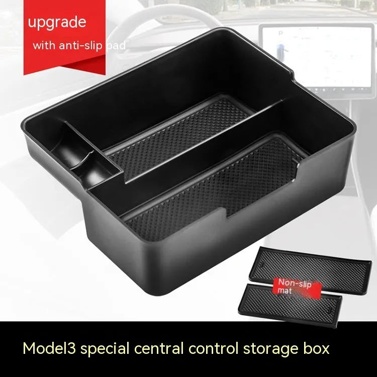 Tesla Model 3 X S centre console armrest storage box retrofit accessory