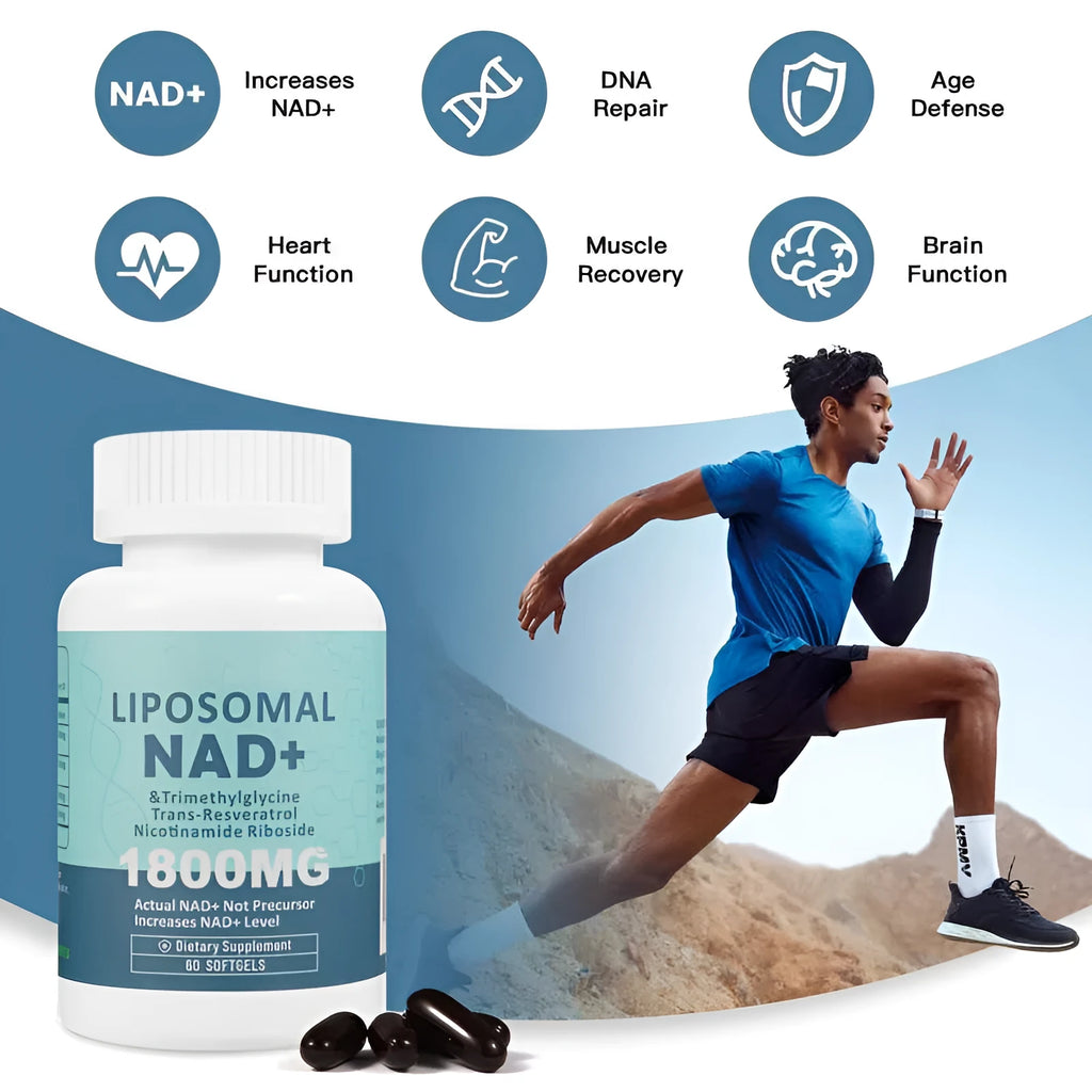 Nicotinamide mononucleotide NMN gel capsule supplement bottle with 60 or 120 piece packaging options