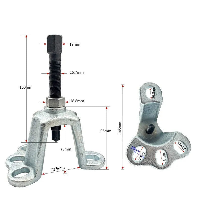 Chrome vanadium steel brake drum puller tool for electric tricycle and motorcycle hub removal