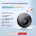 A wireless security camera on a table, representing models with HD night vision and remote monitoring.