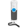 White handheld ultrasonic dog bark control device on plain background