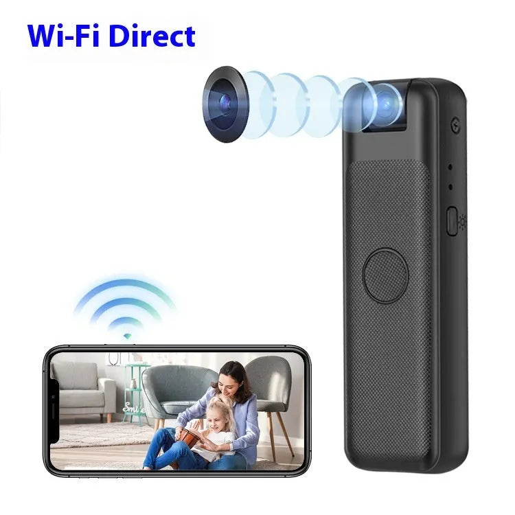 Black back splint surveillance camera with 30cm USB Type-C cable for WiFi conference monitoring