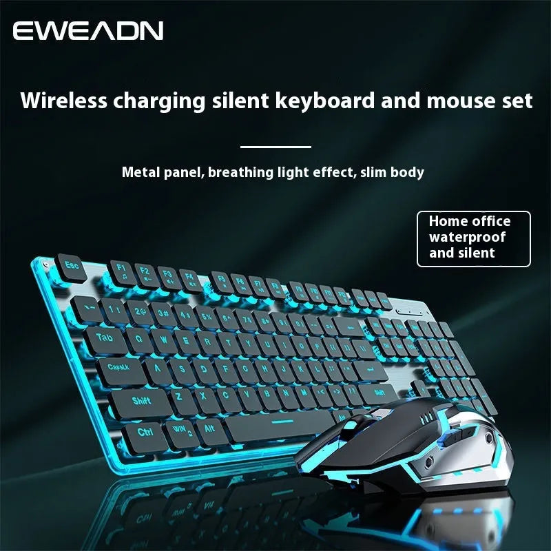 Wireless Bluetooth keyboard with mute button and backlight in cherry blossom pink or white options