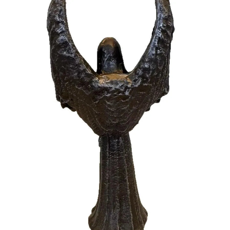 Dark angel resin craft ornament figurine measuring 17cm tall on display.