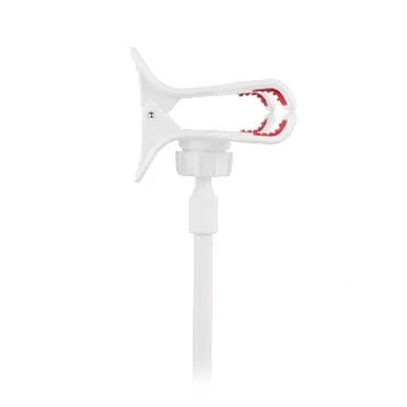 Black flexible mobile phone holder with 70cm arm and V-clamp for bedside or desk mounting