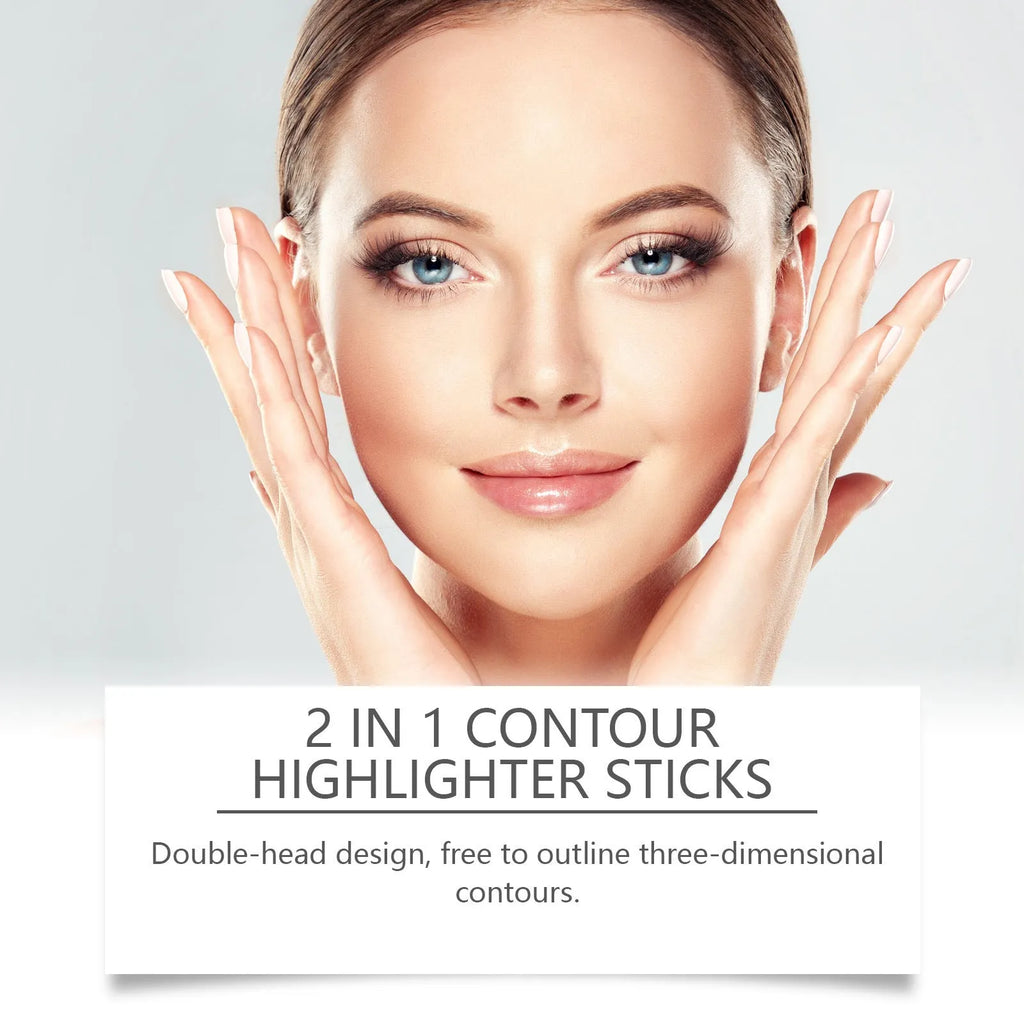 A 2-in-1 makeup highlighter and repair pen shown in one of three natural colour options.