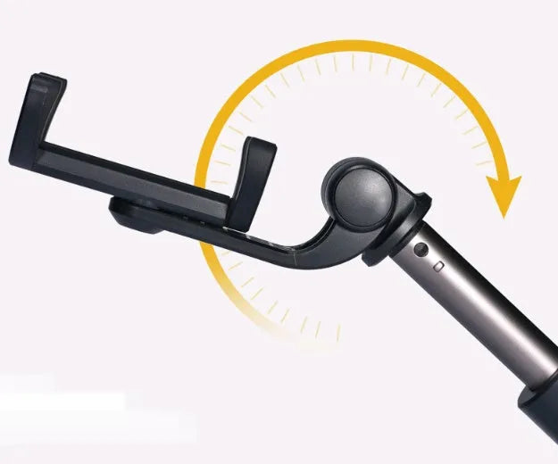 Aluminium alloy Bluetooth selfie stick with tripod legs and remote control for mobile phones