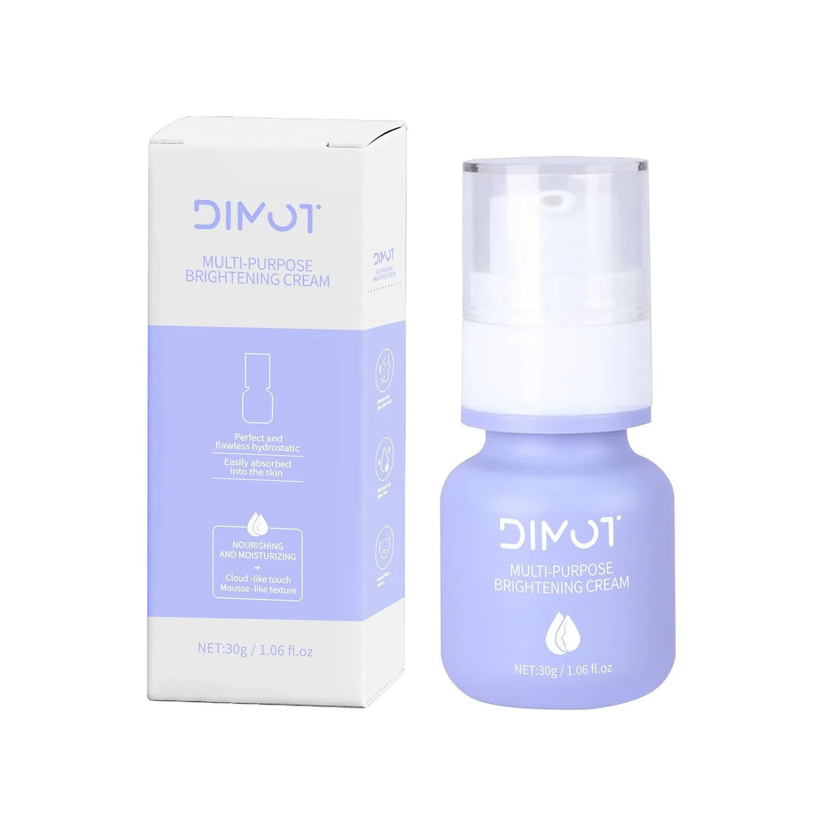 30ml make-up primer moisturising cream in packaging for universal skin types