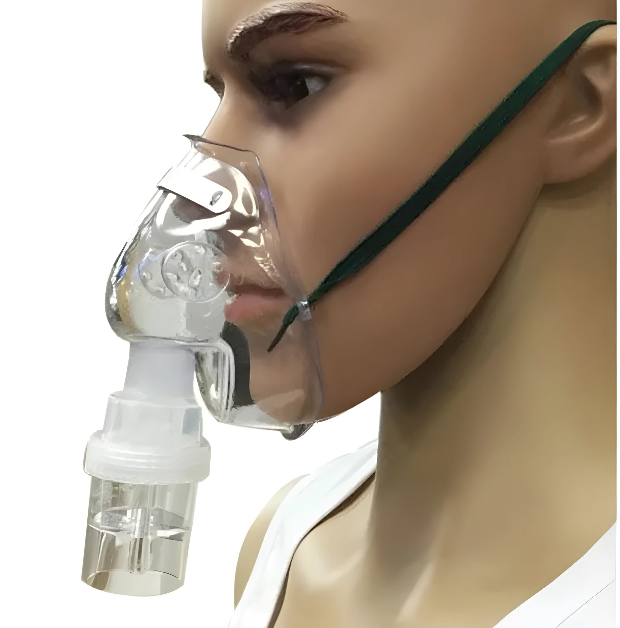 Soft rubber mask aid for holding a mask in place