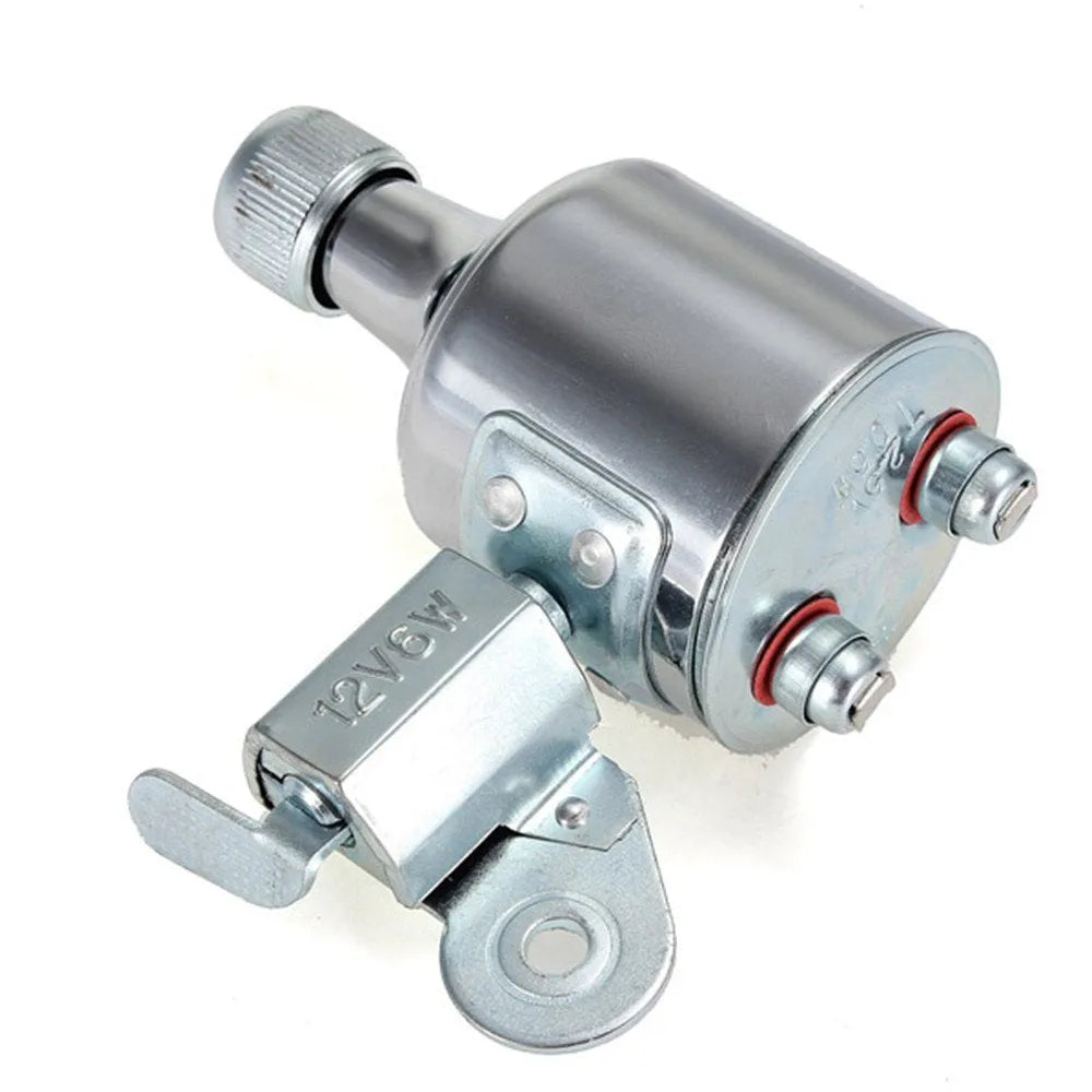 Silver bicycle dynamo light set with generator unit and wiring for front fork or rear frame mounting