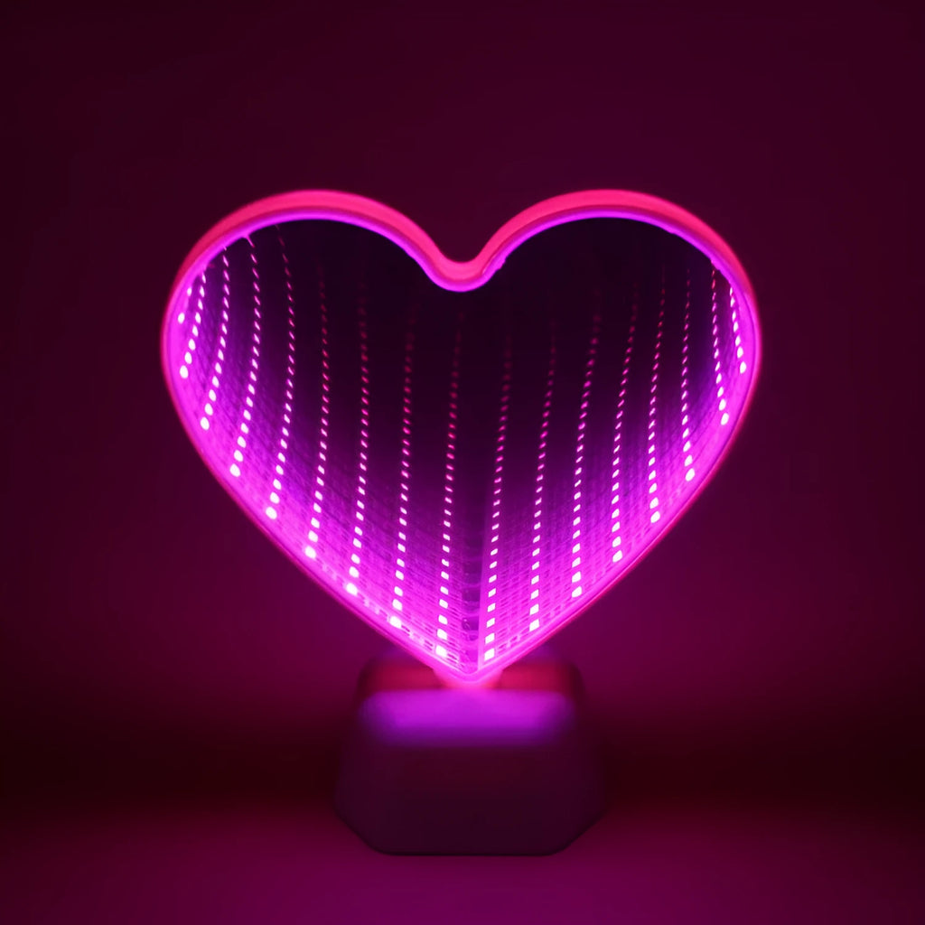 Double-sided LED tunnel light with rose red illumination in plastic HPS construction