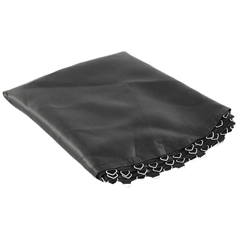 Round PP trampoline elastic fabric bungee cloth for replacement, shown in multiple sizes.