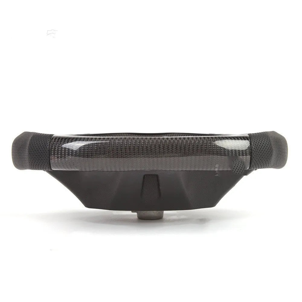 Black carbon fibre steering wheel for BMW X3 X5 with LED controls and heating function