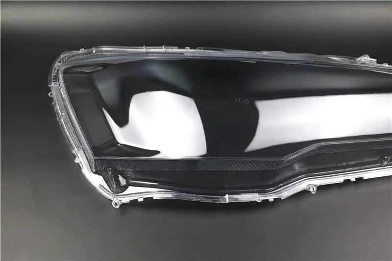 Transparent plastic car headlight housing cover with 50mm dimensions
