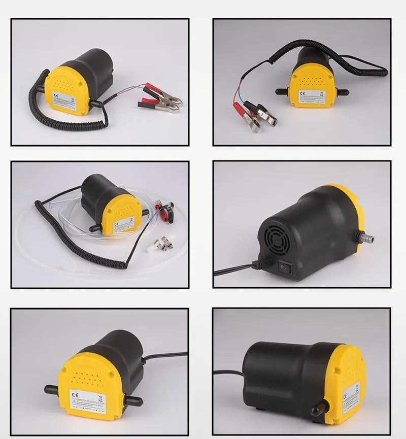 12V electric self-priming oil gear pump body made of engineering plastic for engine oil transfer