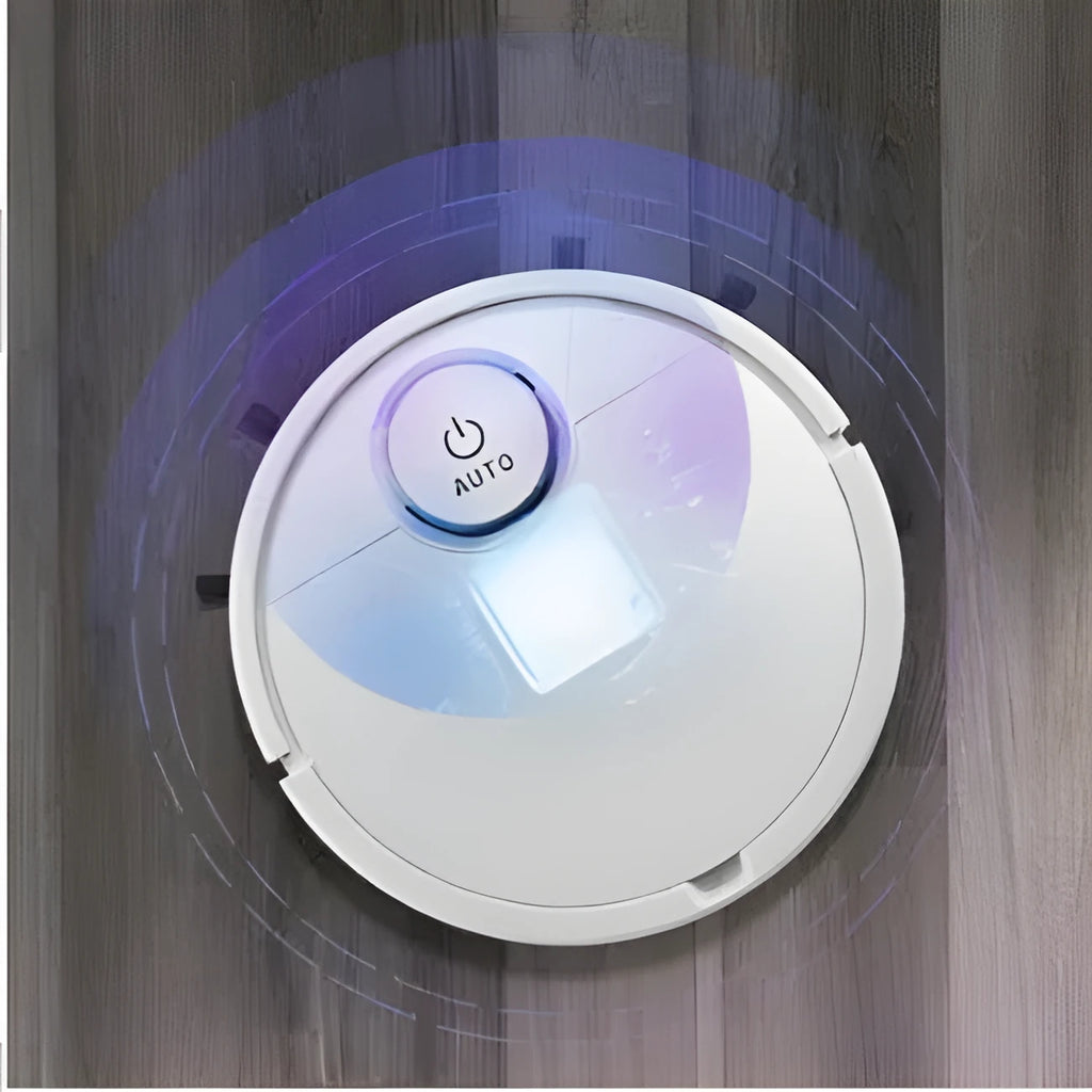 Automatic sweeping robot cleaner with square design and low-profile height for floor cleaning