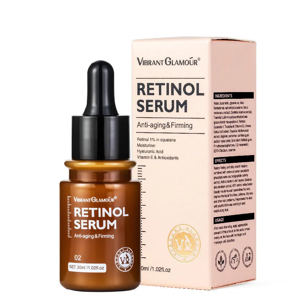 30ml retinol facial serum bottle for reducing dry lines and fine lines
