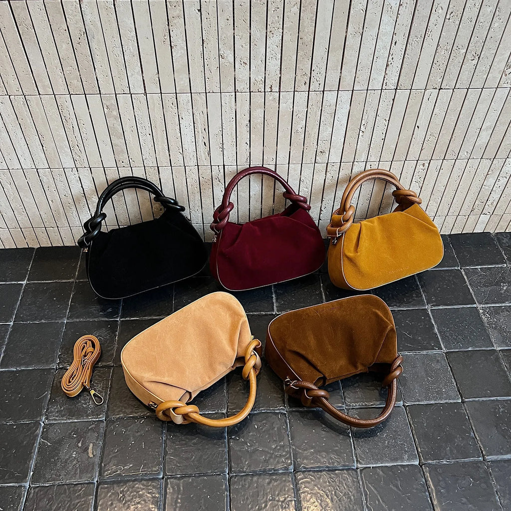 Women's retro PU flap shoulder bag, horizontal square shape, 22x7x13cm, available in black, red, khaki, brown, coffee.