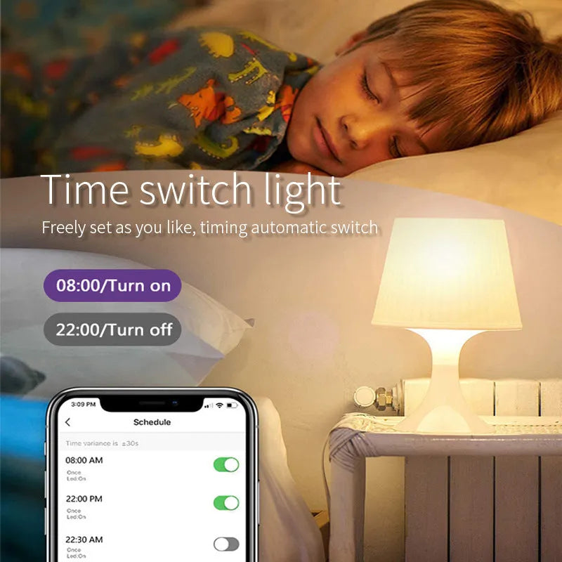 Smart GU10 RGBCCT LED spotlight with compact 50x55mm dimensions and Wi-Fi connectivity