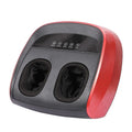 Flip automatic foot massager in red colour with rolling mechanism and control panel