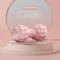TPR foot massage ball in pink, blue, green, and purple colours with 6cm spherical and peanut shapes