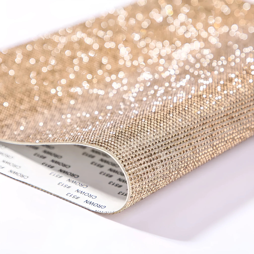 Rhinestone net sticker sheet with eight-eye pattern for heat transfer fabric decoration