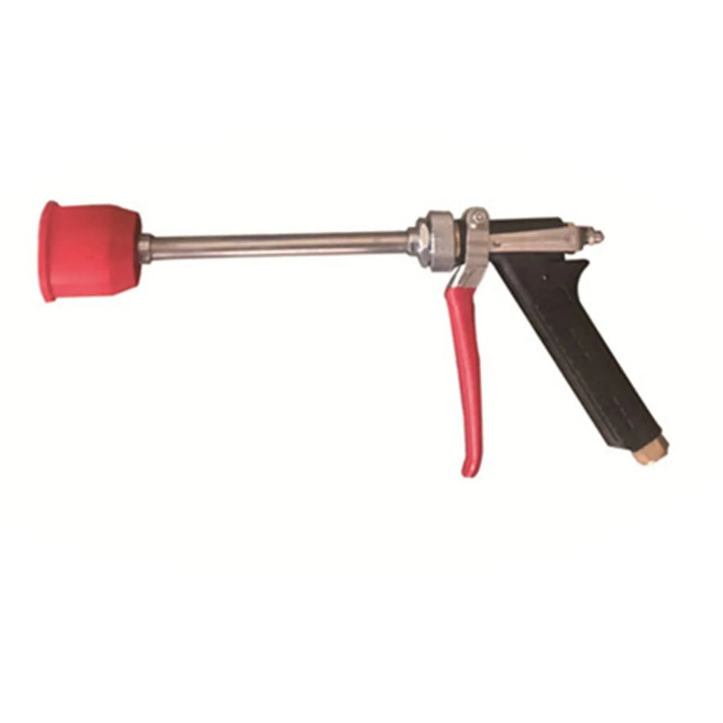 Submachine gun style agricultural spray gun for adjustable pesticide spraying