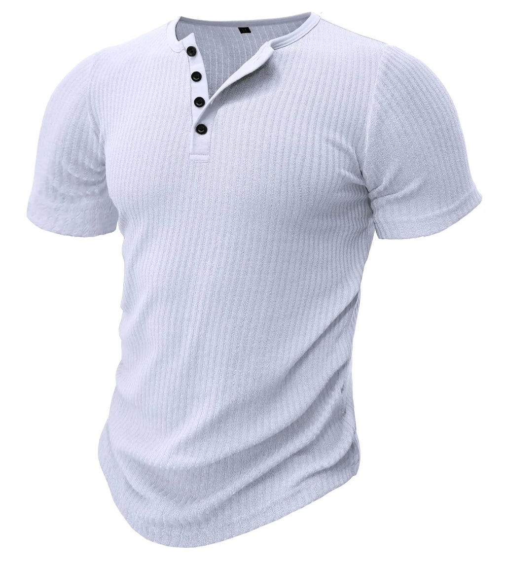 Men's slim-fit sports t-shirt in Army Green colour, short sleeves, muscle cut.