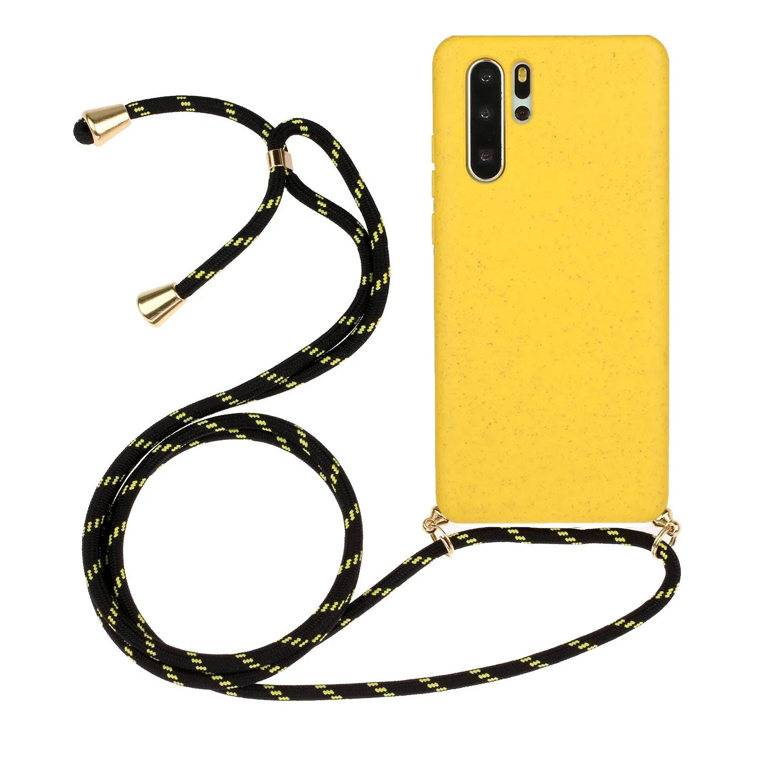 Huawei P30 phone case with floral print and wrist lanyard in multiple colours