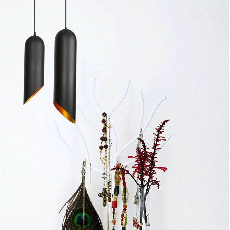 Retro industrial iron chandelier with simple design in matte black finish for bedroom or living room ceiling lighting