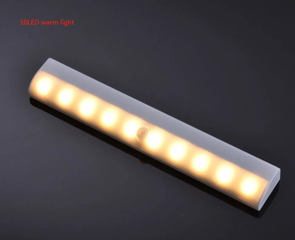 USB rechargeable magnetic LED closet light with motion sensor in aluminium housing