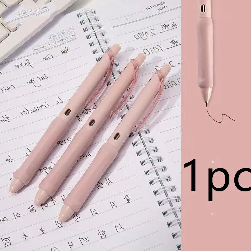 Macaron colour press gel pen showing 0.5mm tip and three smoked colour options